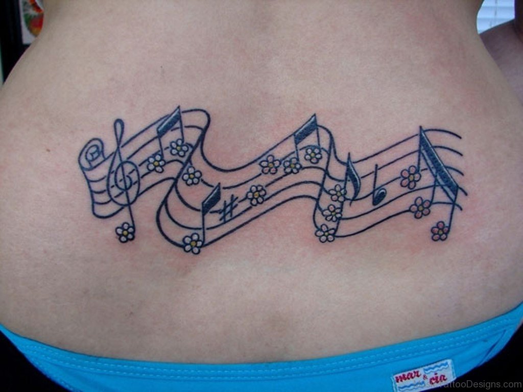 50 Awesome Music Tattoos On Back