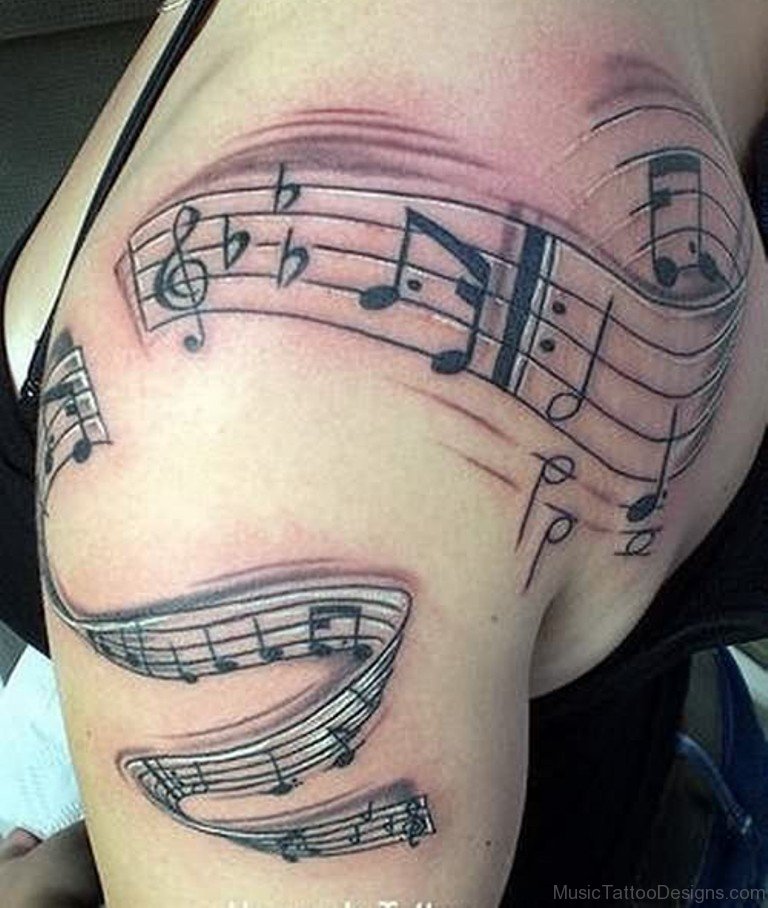 Music tattoo